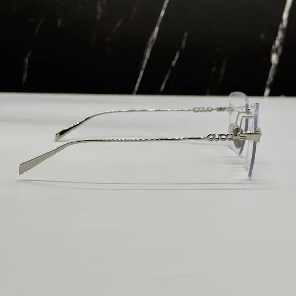 NEW GUCCI EYEGLASSES SILVER WOMEN EYEWEAR GUCCI GG1938O 002 - Picture 6 of 10